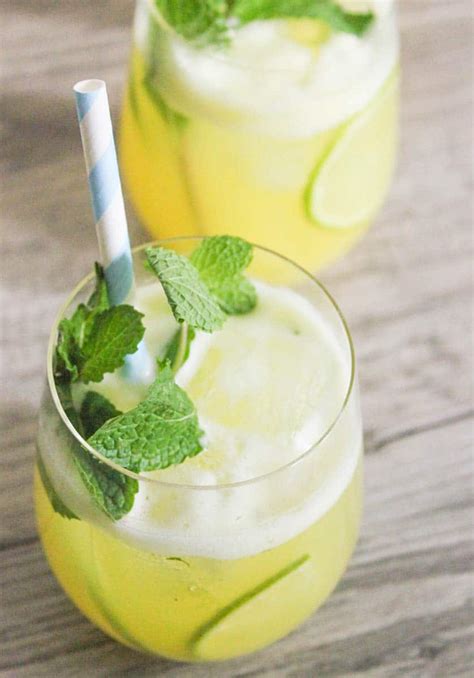 Pineapple Ginger Mojitos Domesticate Me