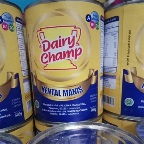 Jual Dairy Champ Susu Kental Manis 500g Shopee Indonesia