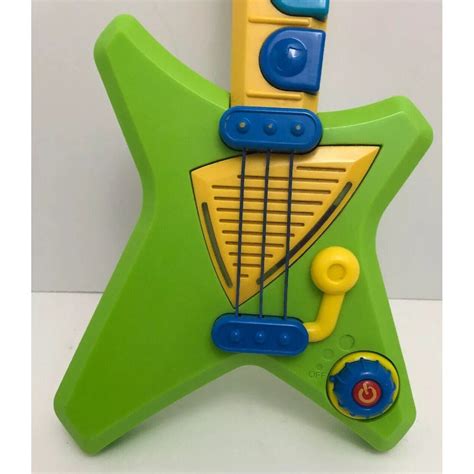 Little Tikes Guitar Musical Pop Tunes Big Rocker Electric Guitar Green ...