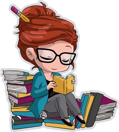 Download Editor And Writer - Chibi Girl Reading Clipart (#367168) - PinClipart