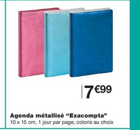 Promo Agenda Métallisé Exacompta chez Monoprix iCatalogue fr