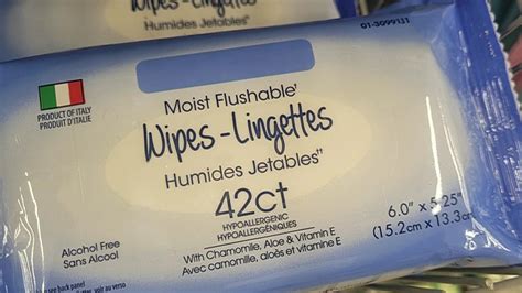 Issues with flushable wipes