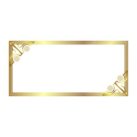 Gold Rectangle Clipart Png Images Rectangle Elegant Gold Frame