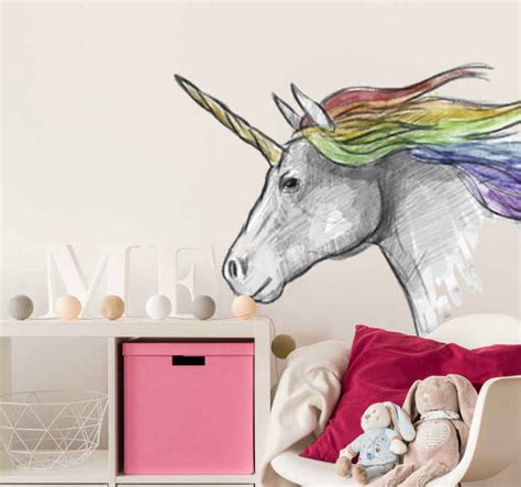 Wandtattoo Realistisches Einhorn TenStickers