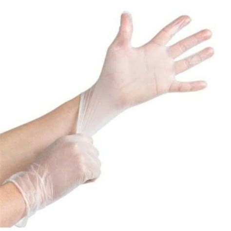 Jual Sarung Tangan Vinyl Tebal Food Grade Transparan Hand Gloves