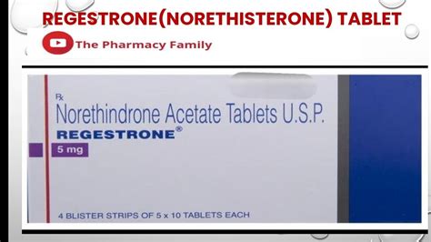 Regestrone Norethisterone Tablet View Uses Side Effects In Hindi Regestrone Norethisterone