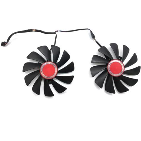 XFX 2PCS 95MM FDC10U12S9-C CF1010U12S Cooler Fan Replace for XFX Radeon ...