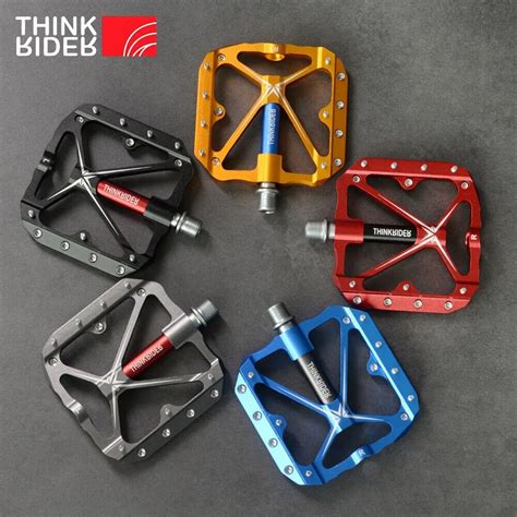 Thinkrider Flat Bike Pedals Mtb Road 3 Sealed Bearings Bicycle Pedals