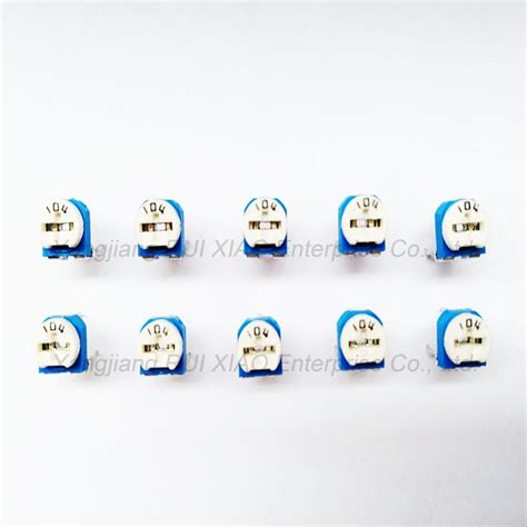 Blue And White Adjustable Resistance Potentiometer Rm Horizontal