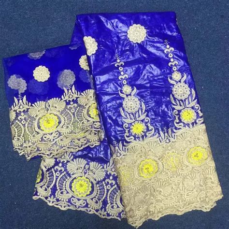 Aliexpress Buy Hot Selling Royal Blue Nigerian Bazin Cotton Lace