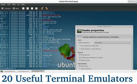 20 Useful Terminal Emulators for Linux