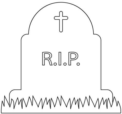 Tombstone Coloring Page Free Printable Coloring Pages