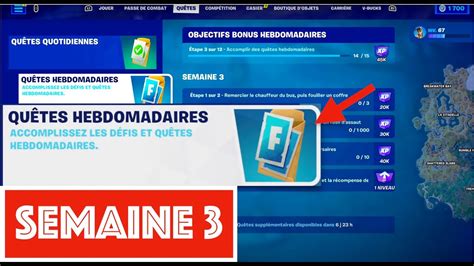 Comment Accomplir Les QuÊtes Hebdomadaires Semaine 3 Sur Fortnite Chapitre 4 Saison 3 Youtube