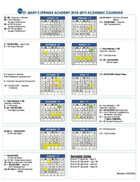 Marian University Academic Calendar Good Calendar Idea