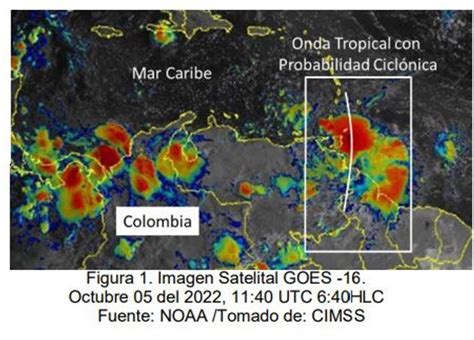 La Dimar Advierte El Ingreso De Onda Tropical Al Mar Caribe