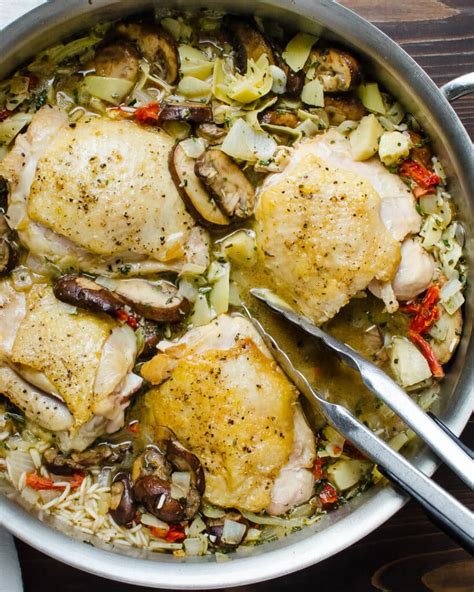 One Pan Mediterranean Chicken Garlic And Zest