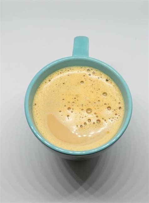 Hot Coffee In A Mug Over White Background Stock Image Image Of Natural Cappuccino