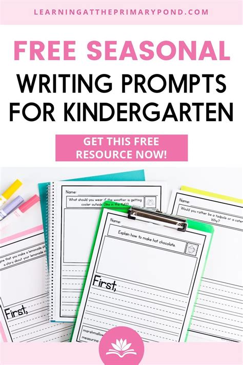 Free writing prompts for kindergarten – Artofit