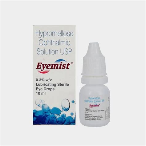 Hypromellose Ophthalmic Solution Eye Drop, Packaging Type: Bottle, 10 ...