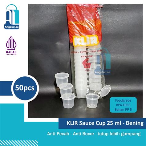 Klir Sauce Cup Tempat Saus Sambal Thinwall Cup Plastik Ml Pcs