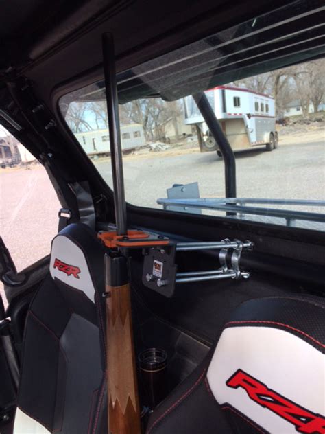 Tim Mounted Our 525uf Utv Gun Rack In A 2019 Polaris Ranger 1000