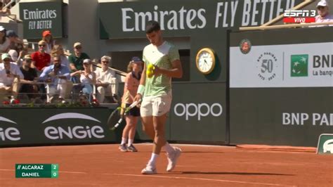 Alcaraz Vs Daniel EN VIVO En Roland Garros Donde Ver El Partido De