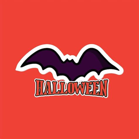 Premium Vector | Halloween bat stickers