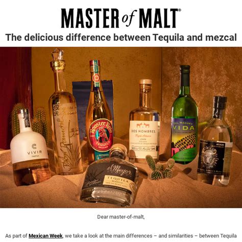 Tequila Vs Mezcal What S The Difference Master Of Malt