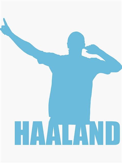 "Haaland" Sticker for Sale by Pictoart | Redbubble