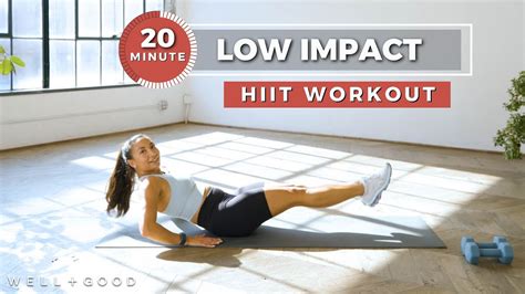 20 Minute Low Impact Hiit Workout Trainer Of The Month Club Well Good Youtube