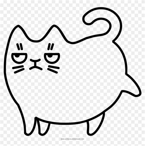 Grumpy Cat Coloring Page - Colouring Pages Of Grumpy Cat Clipart ...