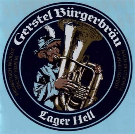 Пиво Gerstel Bürgerbräu Lager Hell от пивоварни Privatbrauerei Eichbaum