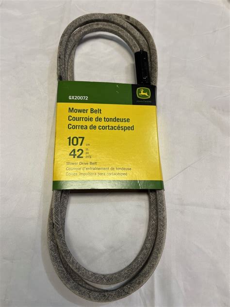 John Deere 42 In Deck Drive Belt For Mowers GX20072 Genuine OEM