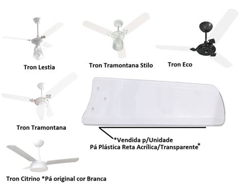 P H Lice Para Ventilador De Teto Tron New Lestia Citrino Tramontana