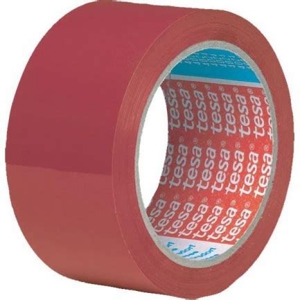 Cinta Adhesiva Pvc Tesa Mm X M Rojo Material De Oficina