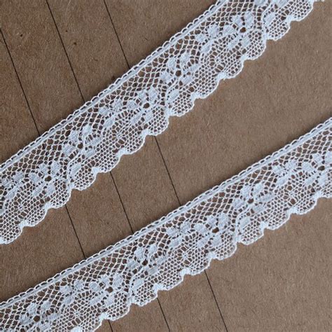 Mm French Heirloom Cotton Lace Trim By The Yard In White Etsy