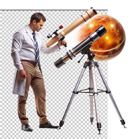 magnificent astronomer isolated premium ai generated psd