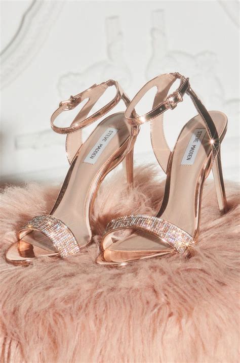 Pin By Yolanda020 On Rose Gold Shoes Heels Prom Gold Shoes Heels