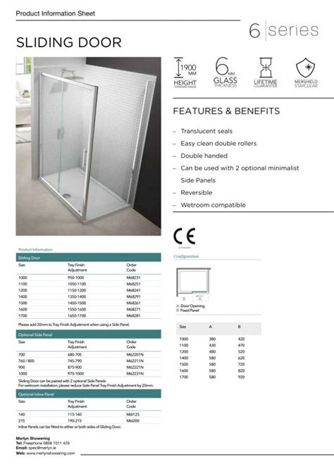 Merlyn Series Sliding Door Rsf Bathrooms