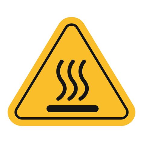 Hot Surface Do Not Touch Danger Sign Icon Vector Art At Vecteezy