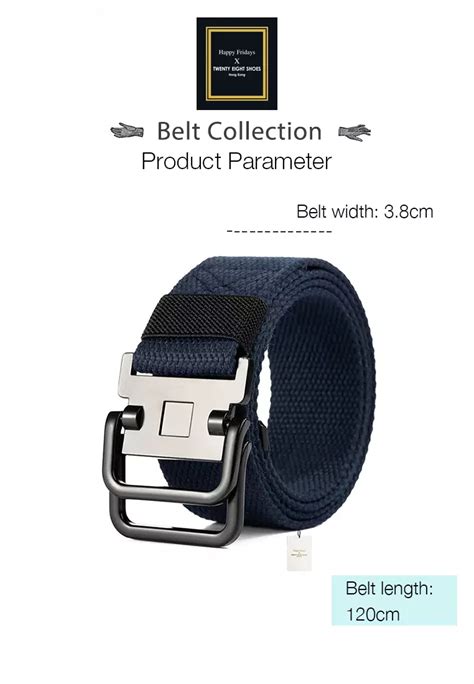 Buy Twenty Eight Shoes Metal Double Buckle Canvas Belt Jw Kf Yd