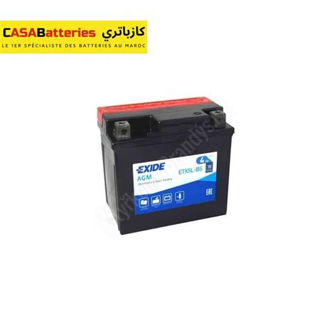 Exide Etx L Bs Agm V Ah A Batterie Moto Casabatteries