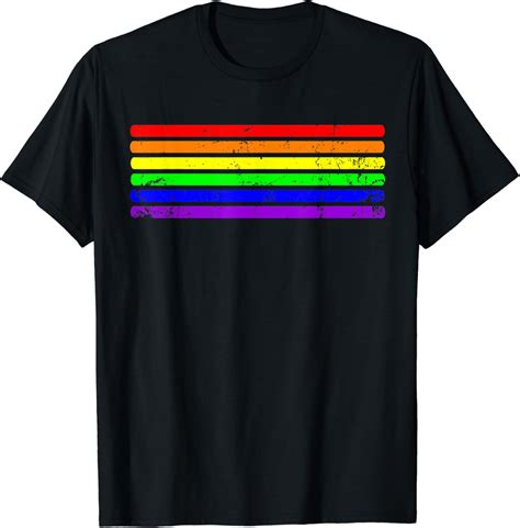 Pride Month Shirt Simple Lgbt Rainbow Flag Tshirt Rainbow T Shirt