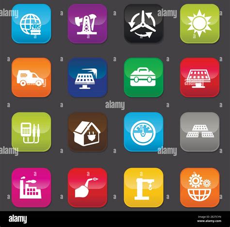 Alternative Energy Icons Set Stock Vector Image And Art Alamy