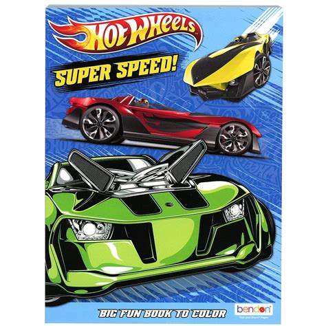 Bendon Hot Wheels Coloring Book Pg Ct Colored Pencils High Quality Materials Walmart