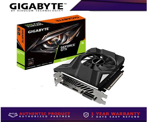 Gigabyte Geforce Gtx 1650 D6 Oc 4g Graphics Card 170mm Compact Size