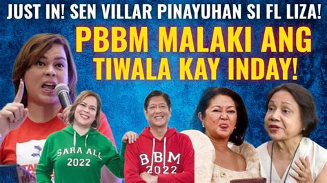 Just In Sen Villar Pinayuhan Si Fl Liza Pbbm Malaki Ang Tiwala Kay