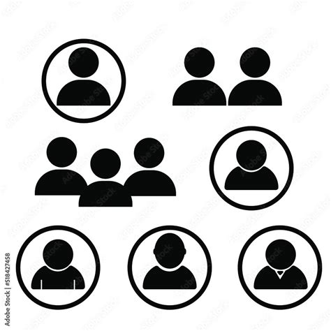 People Profile People Icon Set Profile Icon Vector Stock Vector