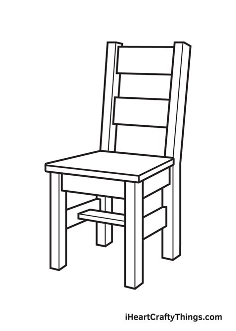 How To Draw A Chair Step By Step Guide Chair Drawing Chair Wooden