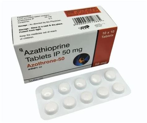 Azathioprine 50 Mg Tablet at Rs 236 24 stripe अजथओपरइन in Surat